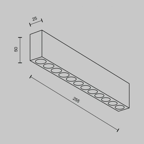 Потолочный линейный светильник светодиодный Maytoni Points C066CL-20W3-6K-B (220V)
