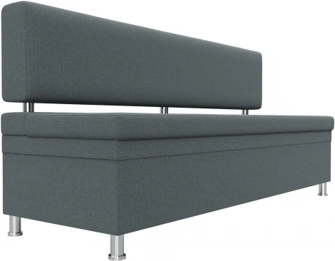 Диван кухонный прямой Стайл (Серый/Рогожка) Лига Диванов арт.123789