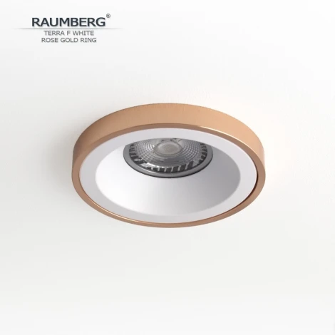 Встраиваемый светильник Raumberg Terra F TerraFWh\RGd White\Rose Gold