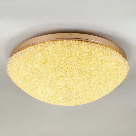 Потолочная люстра светодиодная хрустальная с пультом с регулировкой цветовой температуры Modelux MODELUX ML.2320.700 GD