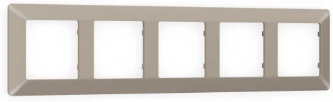 Рамка Ambrella Volt ALFA Line (Серо-бежевый матовый) 5-ая AF110365