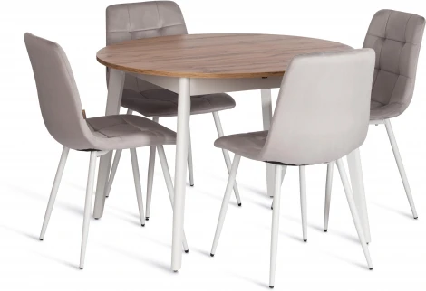 Стул CHILLY (mod. JSC-220) Tetchair (Велюр,Металл /Серый) арт.24343