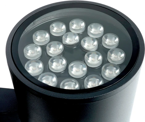 Архитектурная подсветка Feron Корфу 48359 DH0712, 2*18W, 2700Lm, 2700K, черный Бостон (LED, 220V, круглые, IP54)