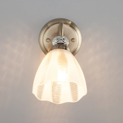 Бра Eurosvet Floranse 30155/1 античная бронза (220V, подвески, выключатель)