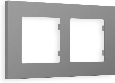 Рамка Ambrella Volt ALFA Qubi (Сталь матовый) 2-ая AF250502