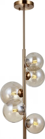 Потолочная люстра на штанге Moderli Molly V10788-5P (220V, шар, молекулы)