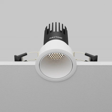 Встраиваемый светильник Maytoni Dip DL116-10W-4K-W (LED, 220V, круглые)