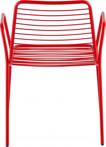 Стул с подлокотниками Дели металл красный Stool Group (арт.УТ000039268)