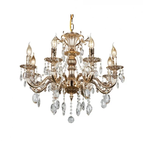 Подвесная люстра Omnilux Aosta OML-78903-08 (220V, на цепи, подсвечник, свеча)