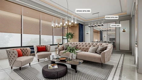 Бра Crystal Lux Otono AP2 BRASS/TRANSPARENTE (220V, круглые)