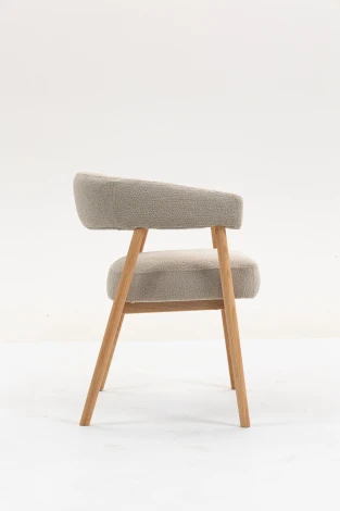 Стул обеденный Zubo с деревянными ножками бежевый Stool Group арт.УТ000041730