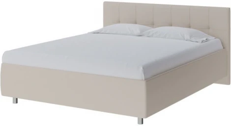 PROxSON Кровать Diamo без основания (Ткань: Рогожка Savana Milk (молочный)) 80x200