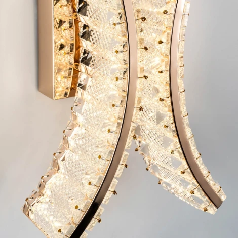 Бра светодиодное хрустальное с регулировкой цветовой температуры Modelux MODELUX ML.759.02 GD