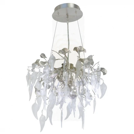 Подвесная люстра AM Group WOODSTAR WOODSTAR D400 SN (220V, на тросе, листья)