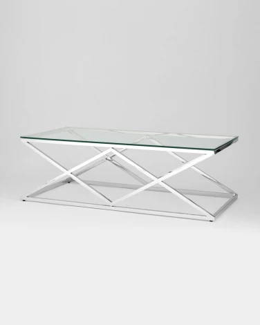 Журнальный стол Stool Group 120*60 ИНСИГНИЯ серебро УТ000001504