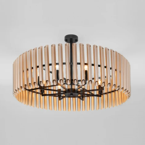 Потолочная люстра на штанге Castellie 361/8 черный/шампань