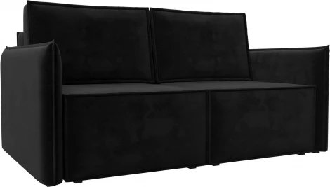 Диван прямой Либерти мини (Черный/Велюр) Лига Диванов арт.121899