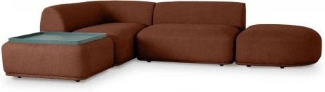 Диван Fabro ОГОГО (арт.853868), (Ткань,Букле/Терракотовый)