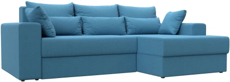 Диван угловой Майами правый угол (Голубой/Рогожка) Лига Диванов арт.121160