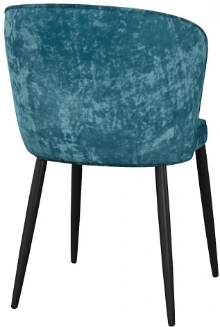 Стул DikLine 347 микровелюр M19 бирюза, ножки черные