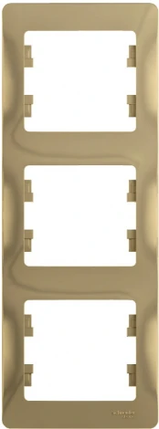 Рамка на 3 поста (титан) Systeme Electric GSL000407