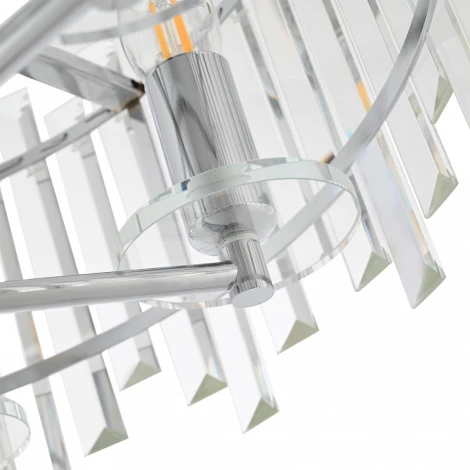 Потолочная люстра хрустальная на штанге Arte Milano Sorrento-2409 372409/6/100/470 CR (220V)