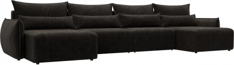 Диван П-образный Лига-051 НПБ Лонг Лига Диванов (Велюр) арт.128738