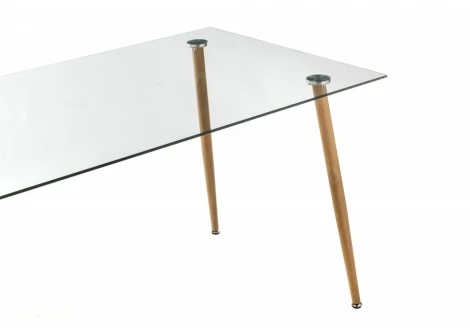 Стеклянный стол Woodville Rober wood 11314