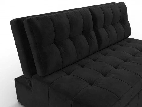 Диван прямой Лига-107 (140) (ЛДСП,Брус,Фанера,Велюр/Черный) Лига Диванов 134911