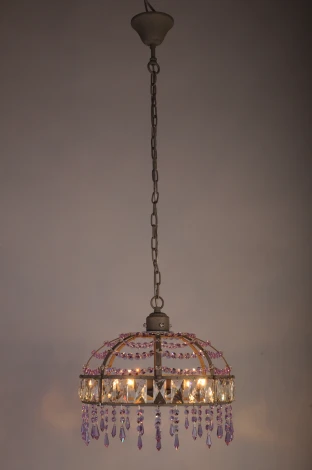 Подвесная люстра Abrasax L.7392-5GR (PURPLE) (220V, на цепи)