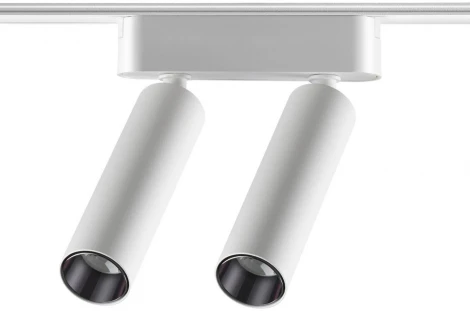 Трековый светильник Novotech Smal 359253 SHINO белый для низковольтного шинопровода IP20 LED 14W 48V 1260Лм 3000К (круглые)