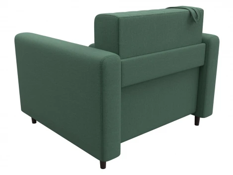 Кресло Лига-070 (ЛДСП,Брус,Фанера/Дерево/Рогожка/Зеленый) Лига Диванов 132546