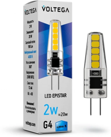 Лампочка светодиодная Voltega Capsule G4 7145
