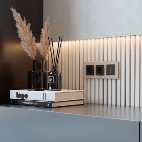 Умный сенсорный диммер с подсветкой (черный) Werkel W3443108 (a063594)