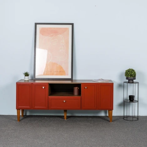 ТВ тумба R-Home Norton кармин