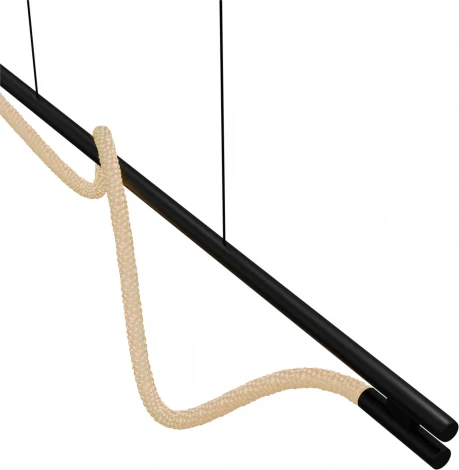 Подвесной светильник с гибким неоном Lightera Tura LE103L-160B Wi-Fi (LED, 220V, управление смартфоном, голосовое управление, умный дом - Алиса, Tuya Smart, Маруся, Smart Life, Экосистема Сбер, на тросе)