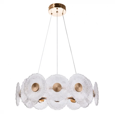 Подвесная люстра Arte Lamp A2097LM-90GO Cherish (LED, 220V, пульт управления, на тросе)