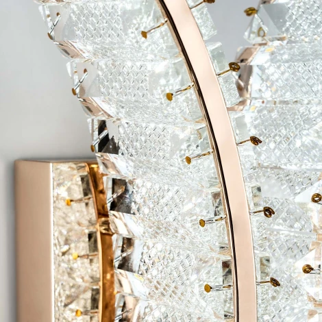 Бра светодиодное хрустальное с регулировкой цветовой температуры Modelux MODELUX ML.759.02 GD