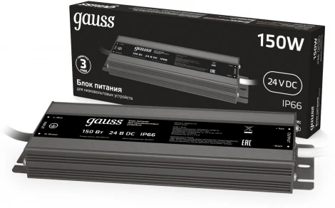 Блок питания Gauss 202022150 150W 24V IP66