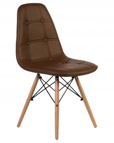 Стул обеденный BENNET (ножки светлый бук, коричневый)