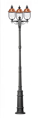 Наземный фонарь Oasis Light MADRID-COOPER 84310cB E7 02 Bl (220V, фонарь, IP44)