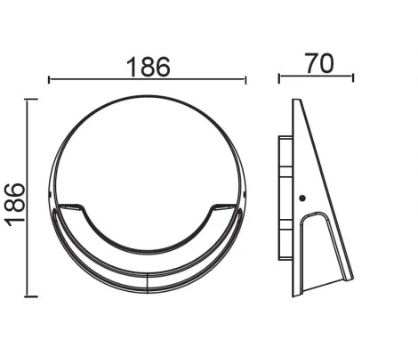 Настенный светильник уличный Oasis Light W1882