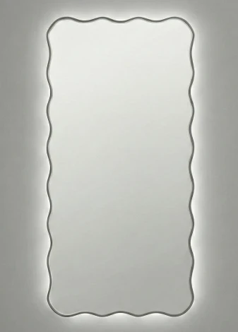 Fancy L LED Silver Зеркало в раме с подсветкой Art-Zerkalo SM195LSL 13932