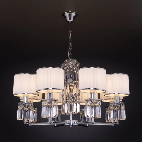 Подвесная люстра Eurosvet Zaffiro 10099/8 хром (220V, на цепи)