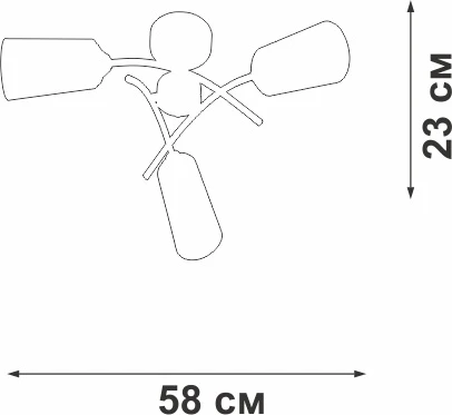 Потолочная люстра на штанге Vitaluce V2850-1/3PL (220V)