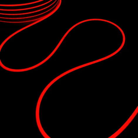 Односторонний Гибкий Неон 6х12мм Красный 12В, IP65 Laitcom FR-23523