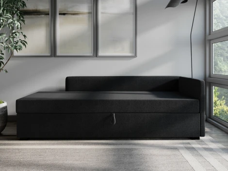 Диван-кровать Arsko Велес Угол правый рогожка графитовая