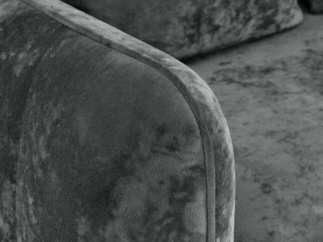 Диван Amsterdam трехместный ОГОГО (арт.786599), (Ткань,Велюр/Темно-серый)