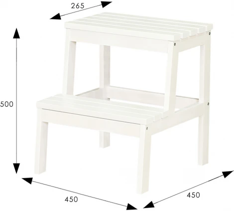 Лесенка-стремянка снег Mebelik арт.008433