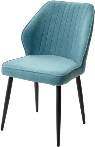 Стул VENA, цвет B15 Мята, велюр / черный каркас